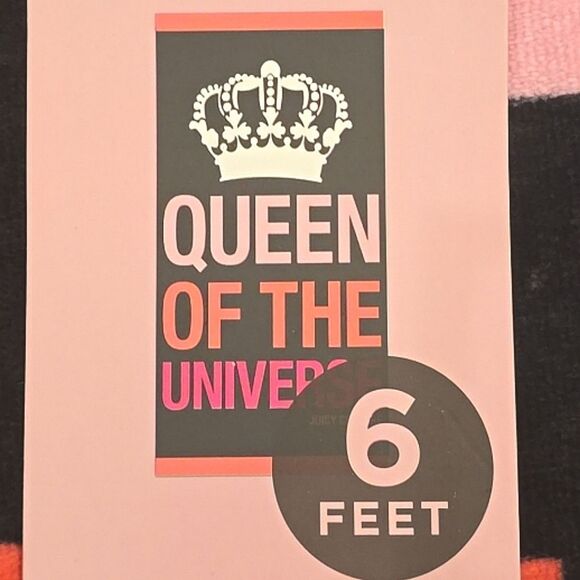 Juicy Couture Queen Of The Universe 6ft Beach Towel - Picture 3 of 6